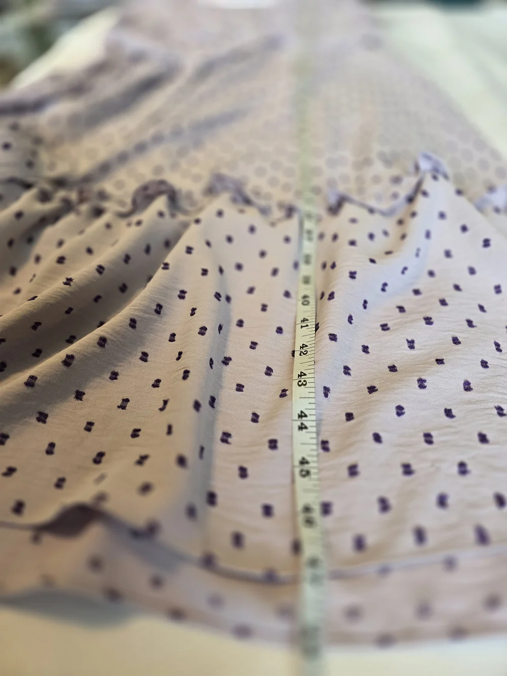NWT Maggy London Woman Lilac Polka Dot Ruffle Wrap Dress Sz 16W